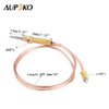 Aupoko Universal Gas Thermocouple, 600 mm Length, M8x1 End Nut and Head Tip Fit for BBQ Grill or Fire Pit Heater or Gas Water Heater