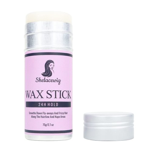 Shelace Hair Wax Stick, Wax Stick for Hair Wigs Edge, Control Slick Stick Hair Pomade Stick Non-greasy Styling Wax 2.7 Oz for Flyaways Small Broken Hair Frizz Hair for Strong Hold (1 wax)