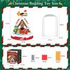 Christmas Gingerbread House Building Blocks Toy, 571 Pcs Building Sets Christmas Decoration with Dust Cover, Mini Building Kit, Holiday Display Gift for Christmas, Stocking Stuffers for Kids Adults