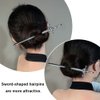 LELEVTXP 2 Pcs Metal Sword Hair Sticks Vintage Hair Chopsticks Simple and Elegant Hair Pins Sticks for Women and Girls Daily Wear