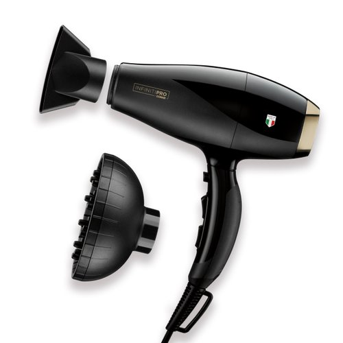 INFINITIPRO by CONAIR ArteBella Hair Dryer | Italian Performance Hair Dryer with Diffuser | Luxurious Experience and Ultra-Fast Drying Power Hair Blow Dryer