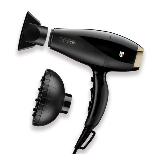INFINITIPRO by CONAIR ArteBella Hair Dryer | Italian Performance Hair Dryer with Diffuser | Luxurious Experience and Ultra-Fast Drying Power Hair Blow Dryer