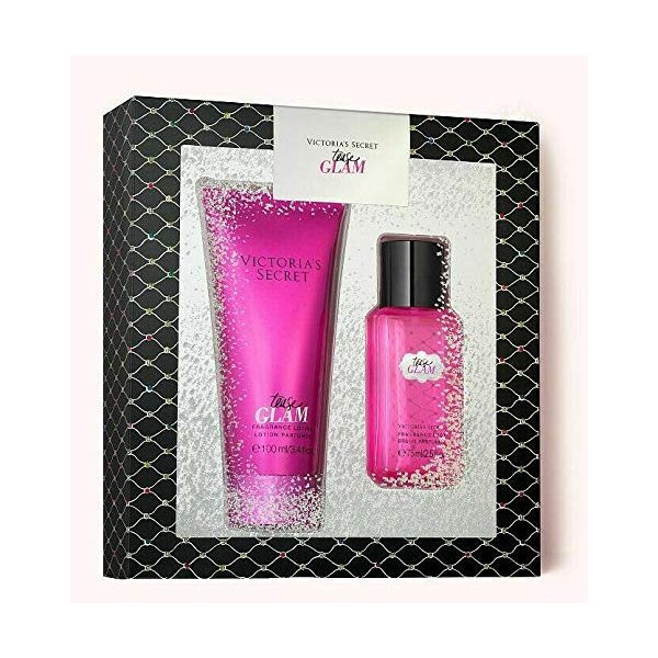 Victoria's Secret Tease Glam Fragrance Mist and Body Lotion 2-Piece Gift Set for Women, Limited Edition