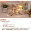 TuKIIE DIY Miniature Dollhouse Kit with Furniture, 1:24 Scale Creative Room Mini Wooden Christmas Doll House Accessories Plus Dust Proof for Kids Teens Adults(Kitten Diary)