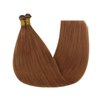 Full Shine 22 Inch Genius Weft Hair Extensions Hand Tied Weft Human Hair Copper Human Hair Weft Extension Remy Hair Copper Auburn #330 Silky Straight Remy Hair Weft Extensions Silky Hair 60G