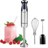 MuellerLiving Hand Blender, Immersion Blender, Hand Mixer with Attachments: Stainless Steel Blade, Whisk, Milk Frother