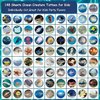 CHARLENT Ocean Animals Temporary Tattoos for Kids - 148 Individually Sheets Sea Creature Tattoos for Boys Girls Ocean Birthday Party Favors Goodie Bag Fillers