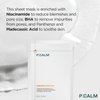 P.CALM UnderPore Facial Sheet Mask (Pack of 5) | Vegan Moisturizing Daily Facial Treatment Mask for Sensitive Skin | Korean Sincare