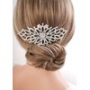 Rumtock Vintage Bohemian Silver Hair Comb Rhinestones Beaded Stunny Hair Jewelry for Wedding Brides Bridesmaid Women Girls Speical Occasion Hair Accessories