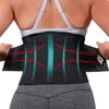 NeoHealth Workout Back Brace for Lower Back Support, Сompression & Pain Relief, L Size Black