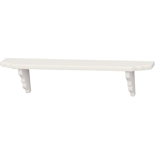 White Dollhouse Wall Shelf, 1/12 Scale Miniature Dollhouse Accessories, White Doll House Storage Wall Shelf for Kitchen Scene Dollhouse Accessories