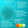 Velocity Lacrosse Balls - Official NFHS, SEI, and College Approved Size - Meets NOCSAE Standard - Approved Competition Colors - Teal, 3-Pack