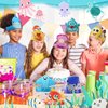 Tinlade Animal Headbands, 48 Pcs Jungle Safari Animal Sea Animals Birthday Party Hats Paper Crowns for Kids (Ocean Animal)