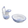 VBESTLIFE Dollhouse Wash Basin,1:12 Dollhouse Washbasin Stand Kettle and Basin Realistic Exquisite Dollhouse Bathroom Accessories
