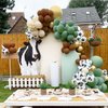 158 PCS Green Cow Balloons Arch Garland Kit Cow Party Decorations for Baby Shower Birthday Farm Western Cowboy Theme Party Supplies Decorations