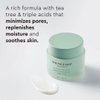 The Face Shop Tea Tree Pore Cream - Pore Minimizer, Hydrating, Soothing Face Moisturizer - AHA, BHA, PHA - Protects Skin Barrier - Hyaluronic Acid, Panthenol, Cica, Vitamin B5 - Korean Skin Care