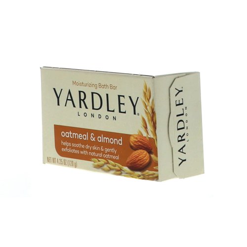 Yardley of London Naturally Moisturizing Bar Soap, Oatmeal & Almond 2 ea