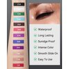 Green Gel Eyeliner, Cream Eyeliner Gel Pencil Waterproof Smudge Proof, Smooth Matte Eye Liner Pen Long Wear, Intense Color Eyeliner Eyeshadow Face Paint Stick Makeup for Women, Delineador De Ojos-03