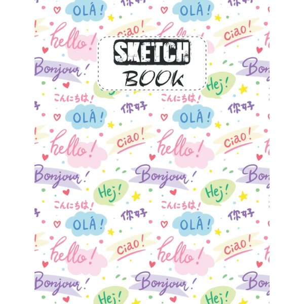 Sketch Book: For Charcoal, Sketching, Painting, Pen Colorful Oil Painting Cityscape Abstract Background - Inspires Creativity, Self-Expression, And Self-Discovery - For Kid, Women, Student Vol.755