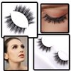 Mink Lashes 17mm 3D Reusable Natural Look Eyelashes Dramatic Eyelashes for Halloween, Christmas, 2 pair (GLUE IS NOT INCLUDED)
