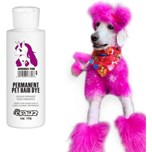 OPAWZ Permanent Dog Hair Dye, Pet Hair Dye Safely Used by Grooming Salons for a Decade, Pet Safe ...