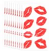 10 Sheets/80pcs Red Fake Lips Temporary Tattoo Stickers,Waterproof Stickers,Red Kiss Temporary Tattoo Stickers,Lip Stickers Sexy Tattoos Sticker for Adult Women Girls Valentines Day Theme Decorations.
