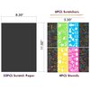 BESTING 52 Pcs Rainbow Scratch Paper Art Set 8.3" x 11.02" Black Scratch Off Big Size Art Book Crafts Kit Ideal for Kids DIY Party Favors Game Activities Birthday and Christmas Gifts (SP862)