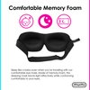 mumi Sweet Dreams Kit Sleeping Mask | 3D Eye Mask | Blocks Light Effectively | Made of Memory Foam | Adjustable Strap | Includes Ear Plugs with Case