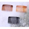 Ruwado 6 Pcs 14 Teeth Hair Side Comb Transparent Twist French Vintage Style Hair Clips Pins Accessories for Women Girls Bridal Wedding Veil Fine Hair