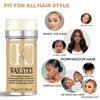 Hair Wax Stick for Wigs with Brushes Bed Head Stick Edge Control Slick Stick Hair Pomade Stick Non-greasy Styling Wax 2.7 Oz, Long Lasting, Temporary Hair Styling Product for Edge Frizz Hair