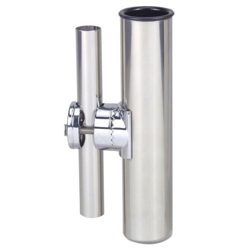 Perko 1215DP0CHR Clamp-On Fishing Rod Holder for 3/4" to 1" Rails