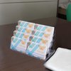 Plastic Business Card Holder for Desk, Clear Acrylic Business Card Organizer, 8 Pockets 4 Layers Business Card Display Stand for Office, 2 Packs