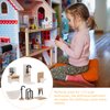 MUCKLILY 8pcs Dollhouse Bathroom Set, 1 12 Scale Dollhouse Toilet Bathtub Wood Bathroom Cabinet with Sink Miniature Furniture for Dollhouse Bathroom Accessories