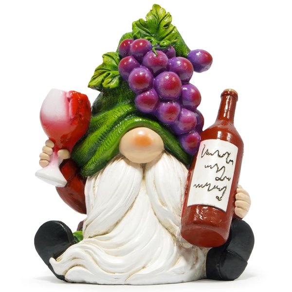 Hodao Red Wine Gnomes Decorations - Home Party Figurine - Collectible for Wine Enthusiasts - Exquisite Handcrafted Decor for Dining Tables and Living Rooms…