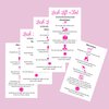 Lash Lift + Tint Aftercare Instruction Cards | 50 Pack | 2 x 3.5” inches Business Card Size | Eyelash Lift and Tint Kit at Home DIY aftercare Supplies | White with Pink Icon Design