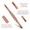 WLLHYF 5Pcs Double-Ended Acrylic Nail Art Brushes Set, Nail Art Liner Brushes 3D Nail Art Decorations Nail Art Tools Super Fine Striper Brush Set for Long Lines Thin Details Fine Drawing