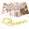 BAHABY Prom Queen Sash and Tiara Set, Silver Crowns for Women and White Sash- Graduation Party School Party Accessories Bachelorette Party Wedding Bridal Shower Halloween Party Favors