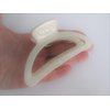 Generic Blonde creme white hair claw clip for medium hair