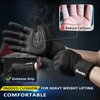 ihuan Workout Gloves for Men Full-Finger: Weight Lifting Gloves for Men, Gym Lifting Gloves Full Hand Gloves for Weightlifting, Deadlift