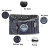 GINEKOO Decompression Back Belt Spinal Air Traction Belt for Lumbar Support and Lower Back Pain, Back Support & Lumbar Traction Belt, Navy Blue(29-49 inch Waists)