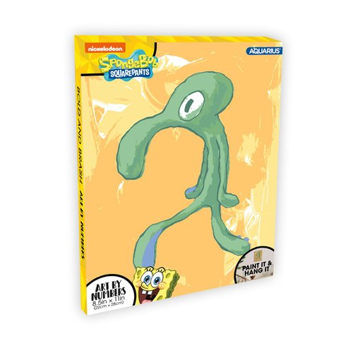 AQUARIUS Spongebob Bold and Brash Art by Numbers Mini - 8.5 x 11 in Spongebob SqaurePants Themed Paint by Number for Adults & Kids - DIY Color by Number Paint Kit for Beginner - Officially Licensed