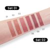 BINGBRUSH 3 Colors Matte Red Lipstick Pack Set,Long Lasting 24 Hour Waterproof Velvet Nonstick Cup Lipgloss Lip Stain Pigmented Lip Makeup Gift Sets (01#&02#&03#)