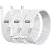 10FT Long USB C to USB C Charging Cable for iPhone 16 15, 3Pack 60W Type C to C uper Fast Charging Data Sync Braided Cable for iPhone 16/15 Pro Max, Vision Pro, iPad Pro Air mini, Airpods, Galaxy