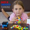 TOYAMBA Brick Cube with Building Blocks, Mini Toy Included, Compatible with Lego Cube, Inspired by Rubix Cube for Kids - Educational Toy (Black)