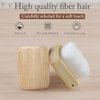 Bamboo Nail Brush, Gentle Fingernail Brush, Comfort Nail Cleaning Brush for Daily Use, Soft Bristles, Non-abrasive Nail Cleaner Brush for Dust-Free Hands and Feet, HJ-NB127 …