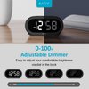 USCCE Small LED Digital Alarm Clock with Snooze, Easy to Set, Full Range Brightness Dimmer, Adjustable Volume with 5 Alarm Sounds, USB Charger, 12/24Hr, Compact Clock for Bedrooms, Bedside, Desk
