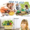 JC-JDFMY11 Kids Herb Planting Growing Garden Kit - Gardening Plant and Paint Set - Arts & Crafts Gift for Girls Boys 4 5 6 7 8 9 10 Year Old，STEM Project Activity