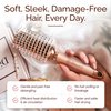 Lily England Vented Hair Brush for Blow Drying - Easy Detangling Hairbrush for Women for Fine, Thick, Curly Hair with Non-Slip Gel Handle - Static Free Vent Hair Brushes for Faster Drying, Rose Gold
