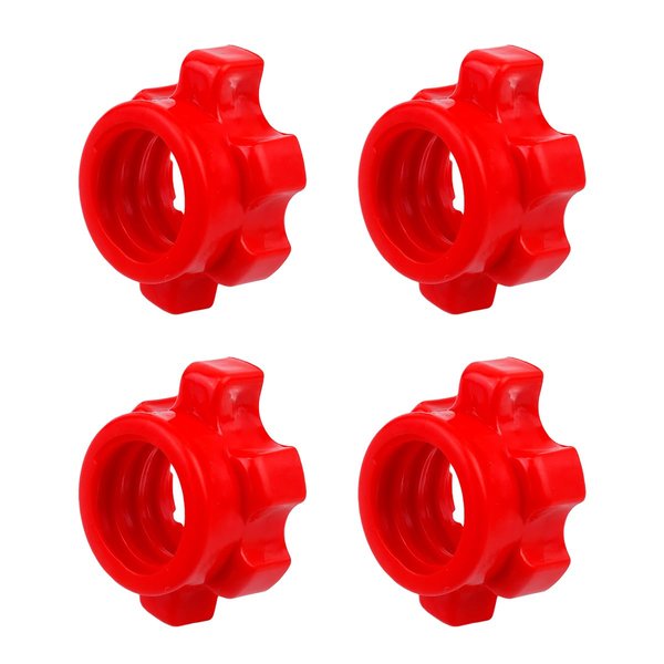 Kisangel 4Pcs Dumbbell Screw Nut Spinlock Collars Dumbbell Fixed Nut Barbell Collars Nut for Fitness Dumbbell Weight