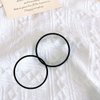 50 PCS Black Hair Ties Hair Elastic Band for Thick and Curly Hair Ponytail Holders for Women or Men
